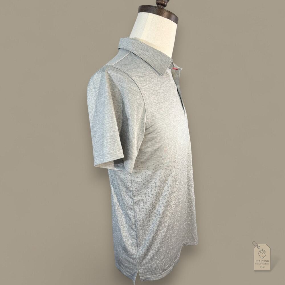 PUMA Golf Boys' Gray Stretch Polo XL 18–20 | Pixel Print - Picture 5 of 6